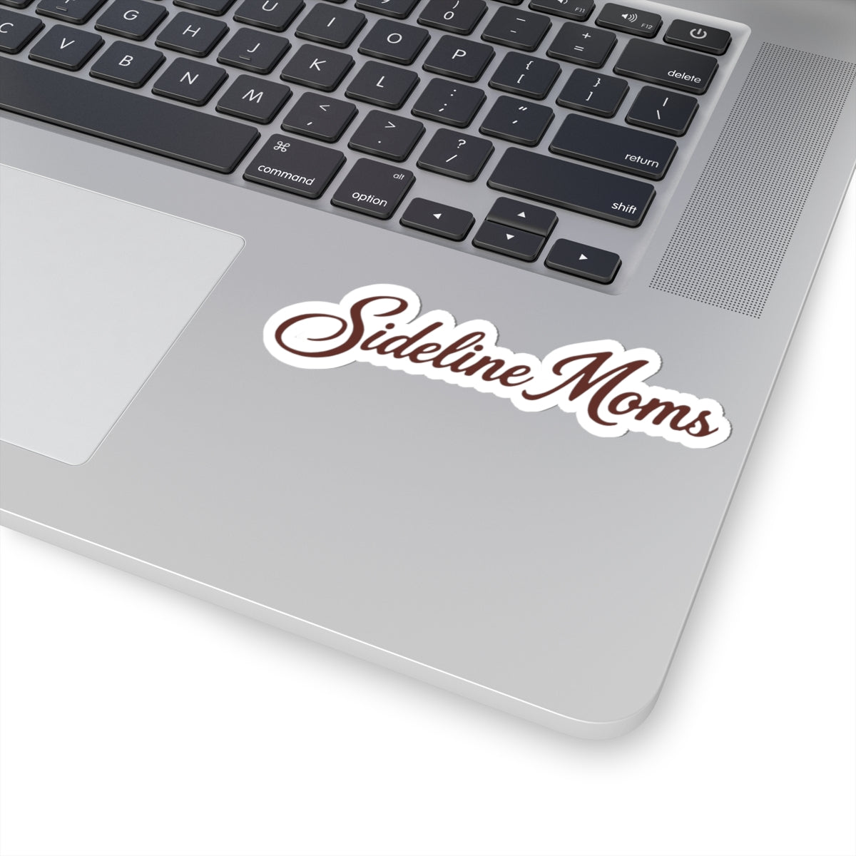 Sideline Moms Kiss-Cut Sticker — Script Logo Decal for Sports Parents, Coaches & Team Supporters