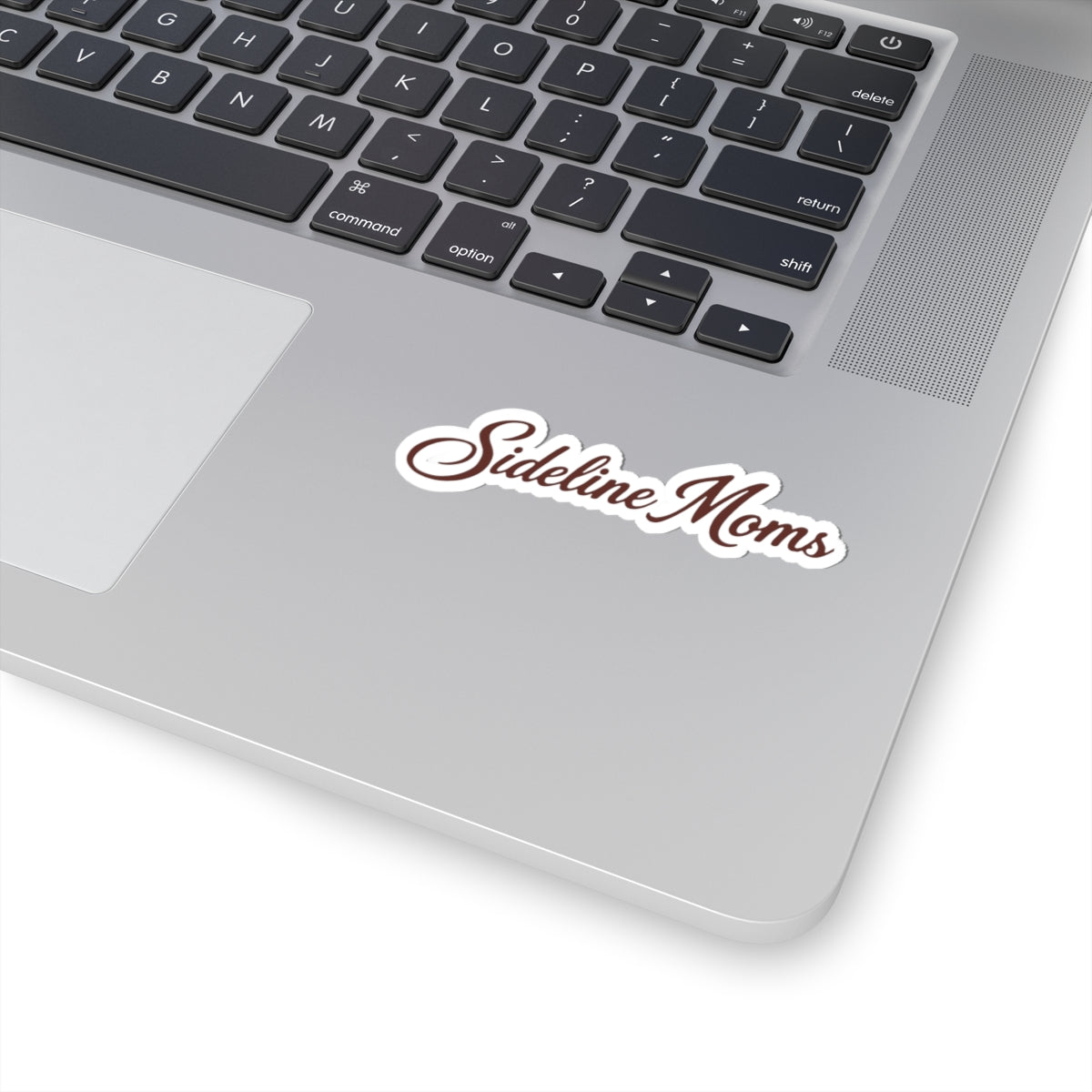 Sideline Moms Kiss-Cut Sticker — Script Logo Decal for Sports Parents, Coaches & Team Supporters