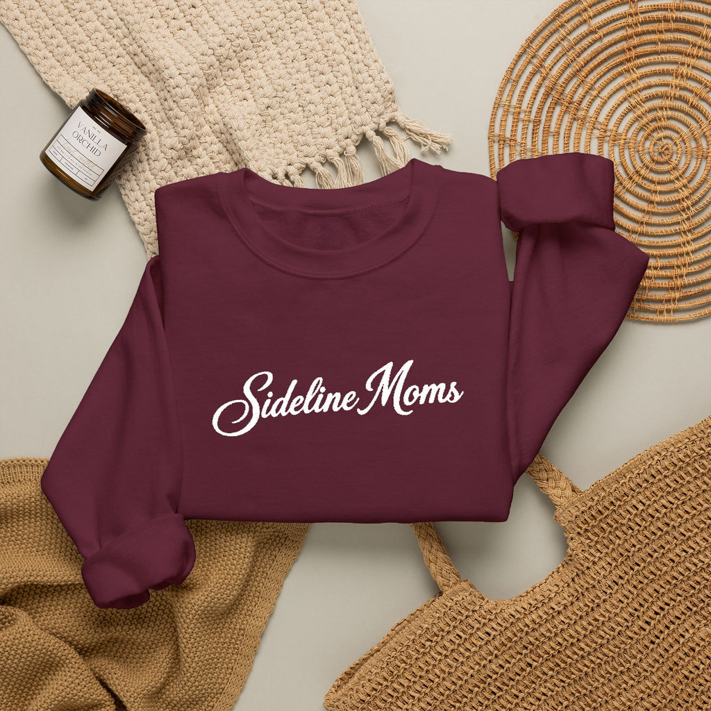 Sideline Moms Crewneck Sweatshirt — Embroidered