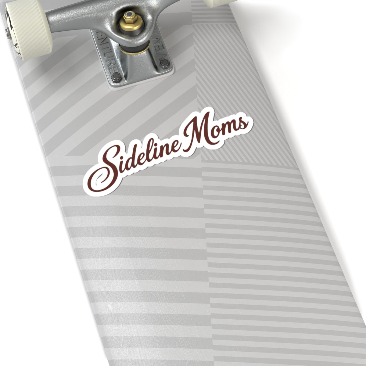 Sideline Moms Kiss-Cut Sticker — Script Logo Decal for Sports Parents, Coaches & Team Supporters