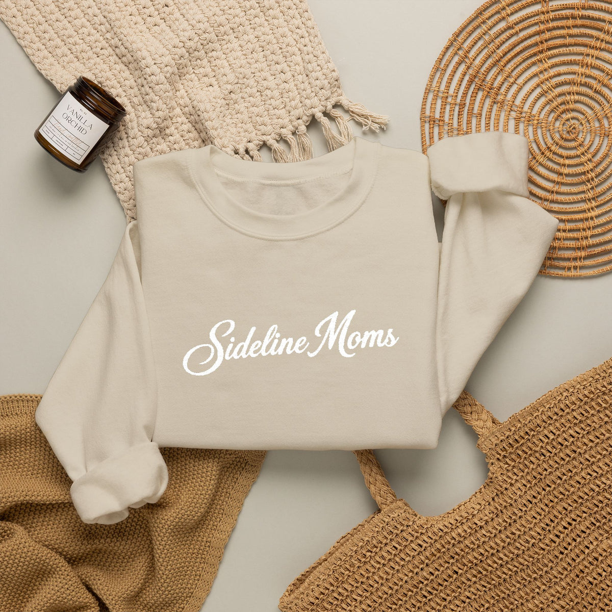 Sideline Moms Crewneck Sweatshirt — Embroidered